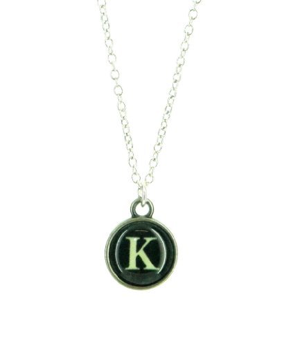 Fallen Saint Typewriter Key Necklace Letter K