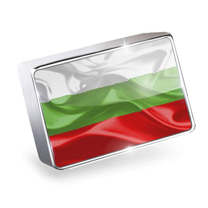 NEONBLOND Floating Charm Bulgaria Flag Fits Glass Lockets