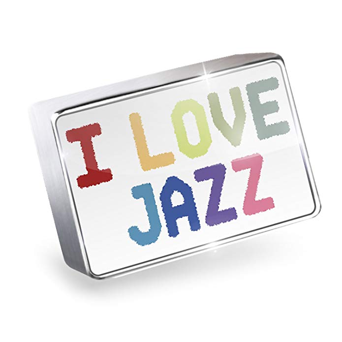 NEONBLOND Floating Charm I Love Jazz Fits Glass Lockets