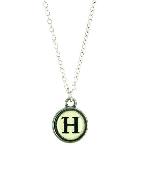 Fallen Saint Typewriter Key Necklace Letter H