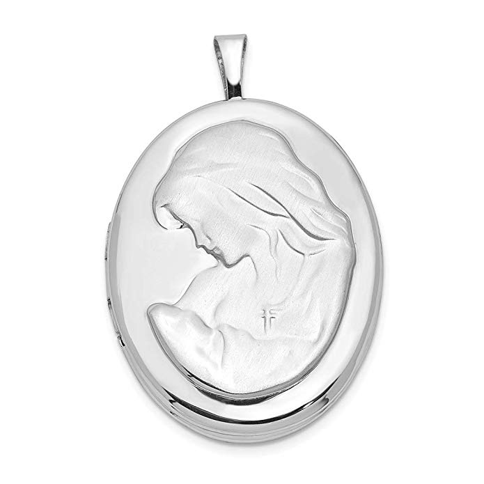 925 Sterling Silver 26mm Mother Baby Oval Photo Pendant Charm Locket Chain Necklace That Holds Pictures Fine Jewelry For Women Gift Set