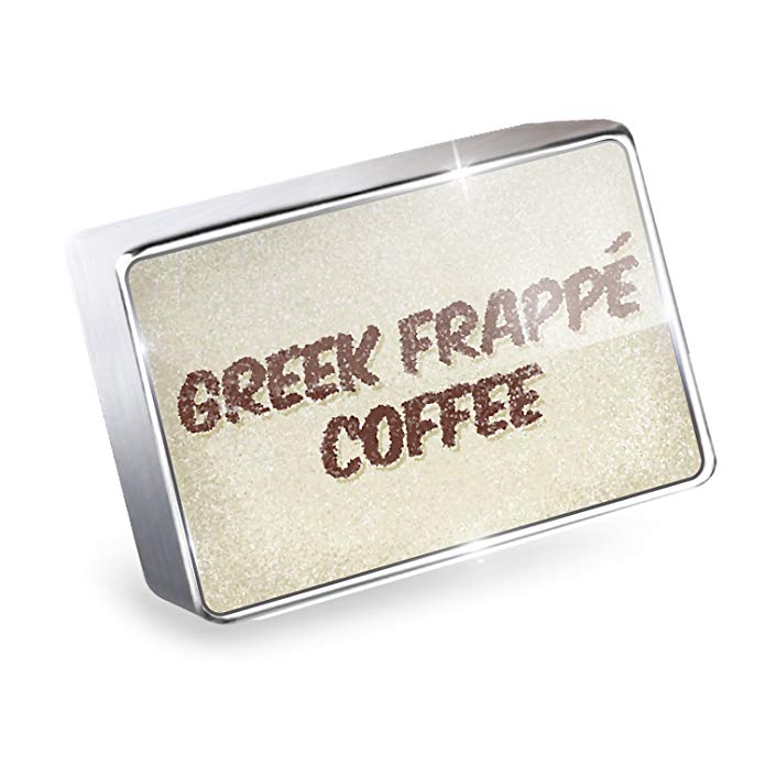 NEONBLOND Floating Charm I Love Greek frappé Coffee Fits Glass Lockets