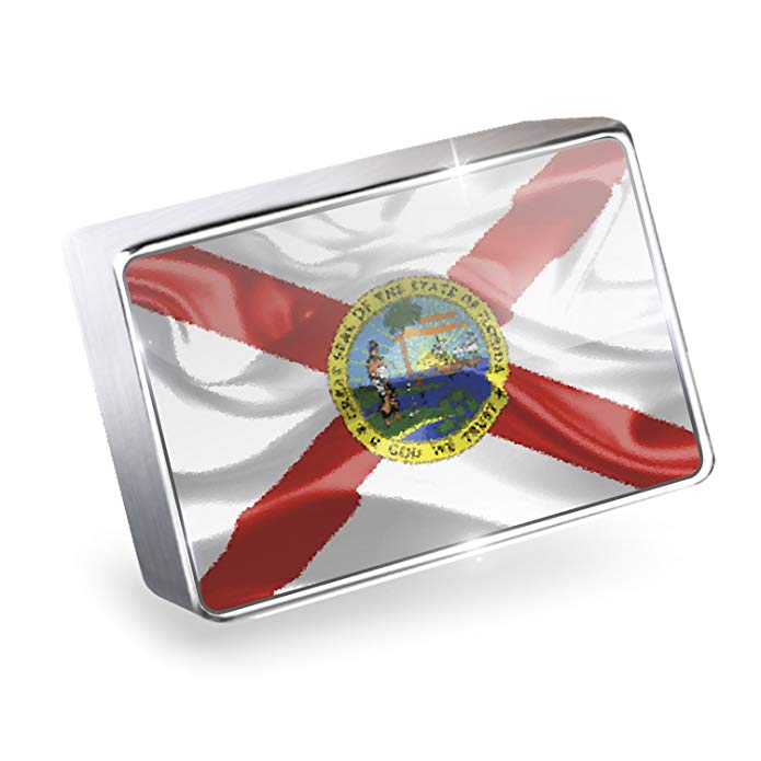 NEONBLOND Floating Charm Florida Flag region: America (USA) Fits Glass Lockets