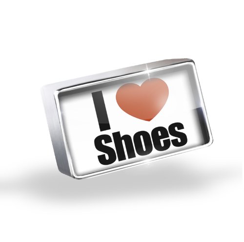 NEONBLOND Floating Charm I Love Shoes Fits Glass Lockets