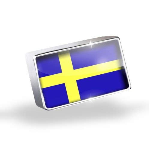 NEONBLOND Floating Charm Swedish Flag Fits Glass Lockets