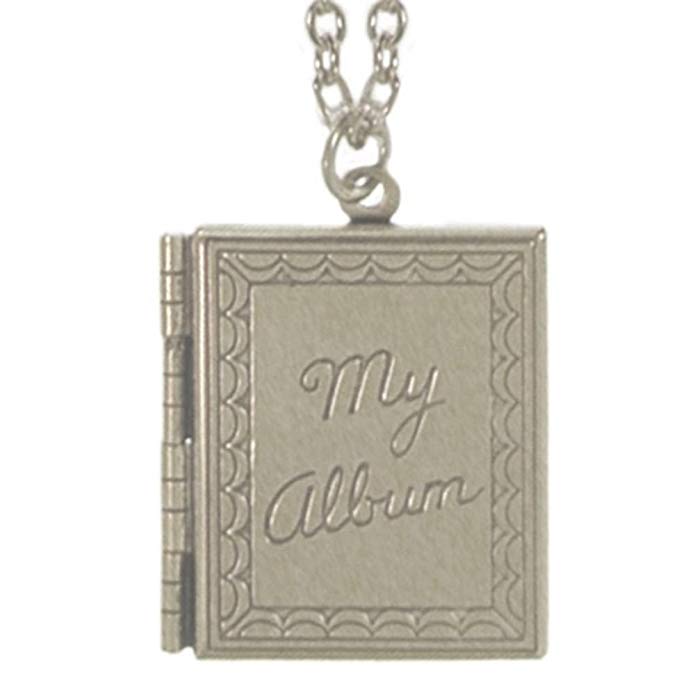 GIRLPROPS 15/16 x 1 My Album Book Locket Pendant Necklace on 30