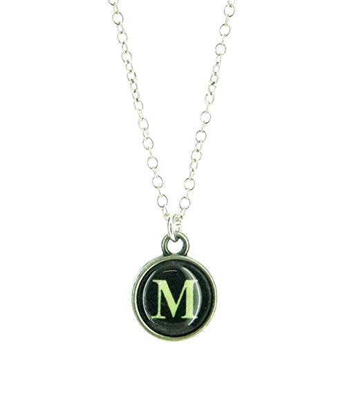 Fallen Saint Typewriter Key Necklace Letter M