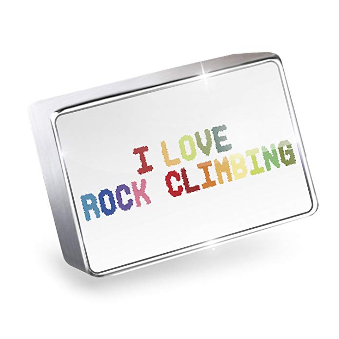 NEONBLOND Floating Charm I Love Rock Climbing Fits Glass Lockets