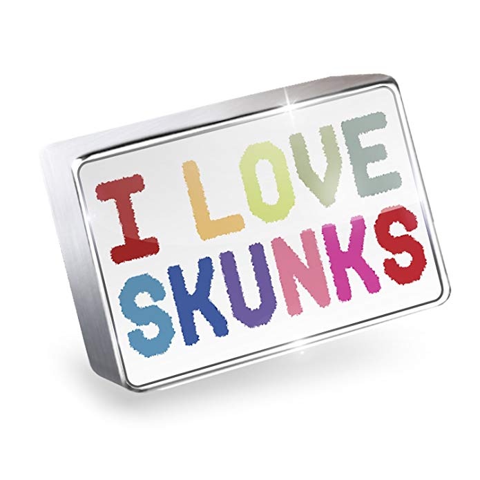 NEONBLOND Floating Charm I Love Skunks Fits Glass Lockets