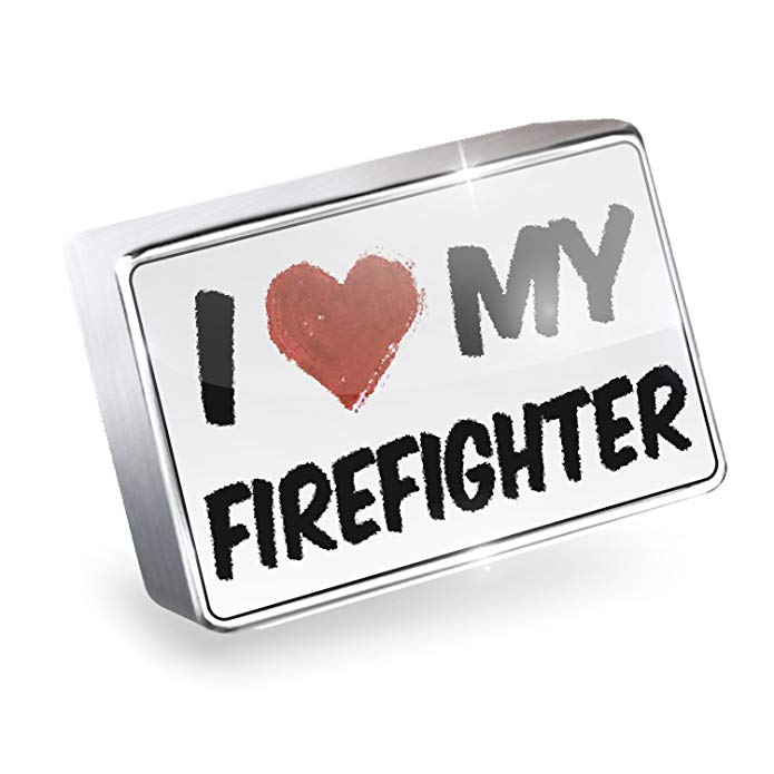 NEONBLOND Floating Charm Firefighter Fits Glass Lockets