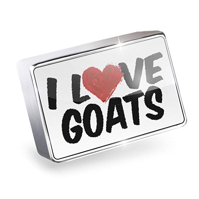 NEONBLOND Floating Charm I Love Goats Fits Glass Lockets