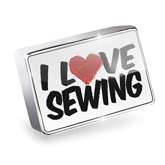 NEONBLOND Floating Charm I Love Sewing Fits Glass Lockets