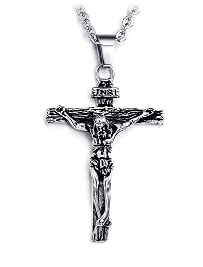 Brand New GOD with You Cross Back-to-the-ancient Traditional Classic Style Pendant Necklace in a Gift Box