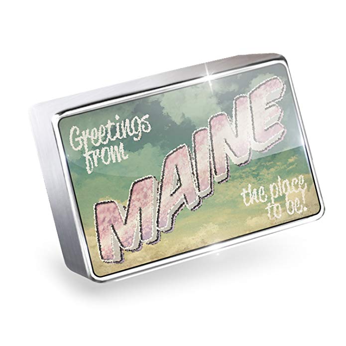 NEONBLOND Floating Charm Chalkboard with I Love Maine Fits Glass Lockets