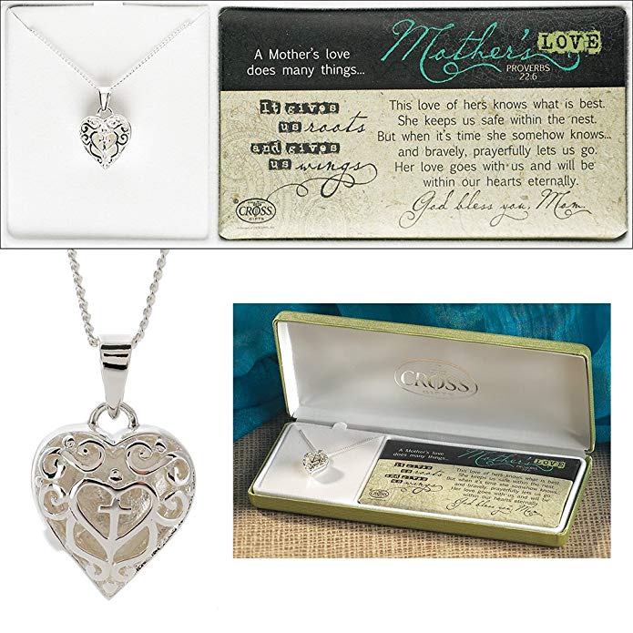 Mother's Love Heart Locket Necklace