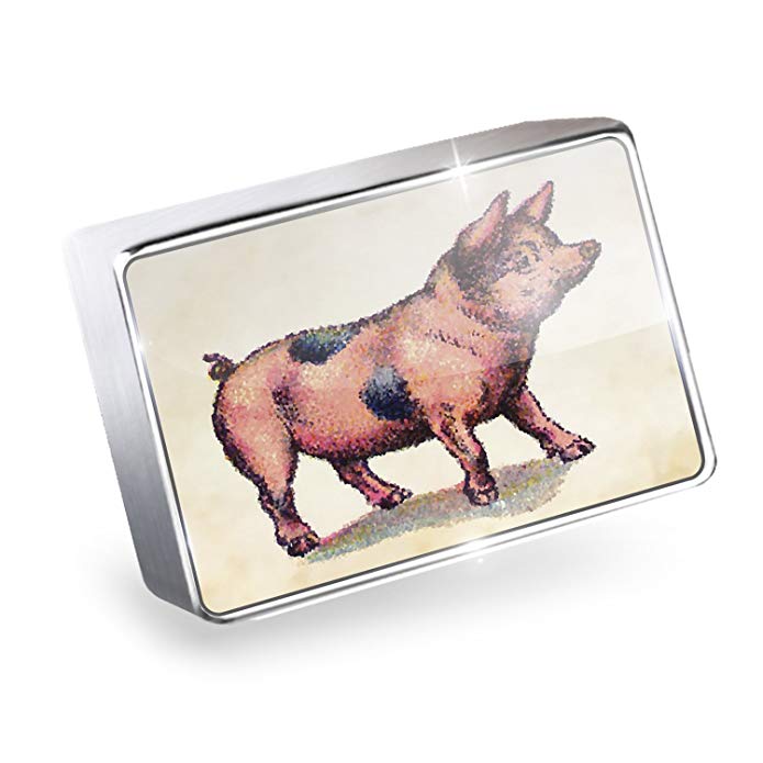 NEONBLOND Floating Charm Pink Pig, Vintage Fits Glass Lockets