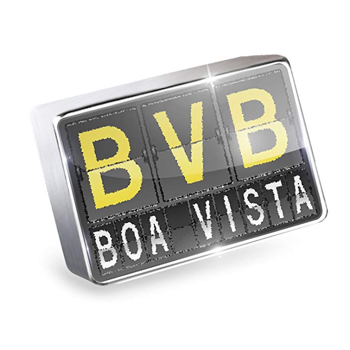 NEONBLOND Floating Charm Airportcode BVB Boa Vista Fits Glass Lockets