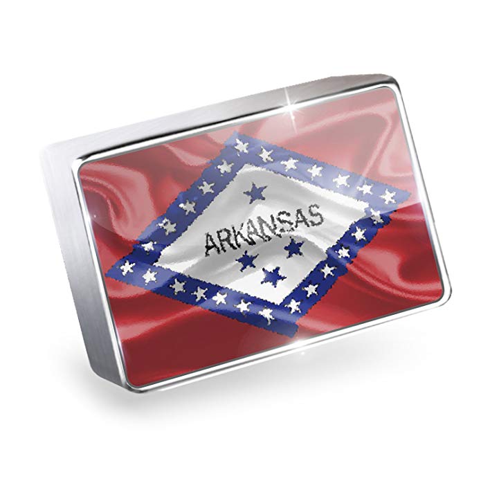 NEONBLOND Floating Charm Arkansas Flag region: America (USA) Fits Glass Lockets, Neonblon