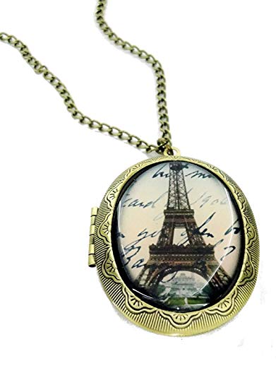 Fallen Saint Paris Postcard Cameo Locket Necklace