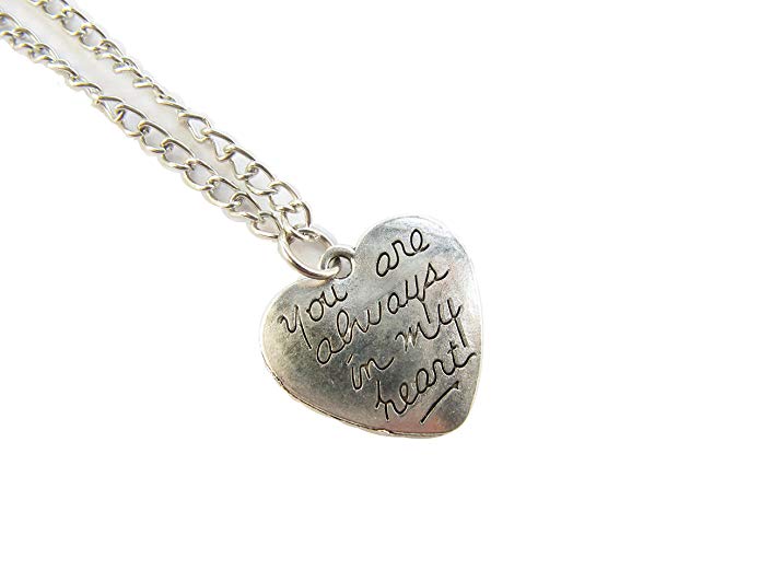 You Are Always in My Heart Necklace, You Are Always in My Heart Charm Pendant