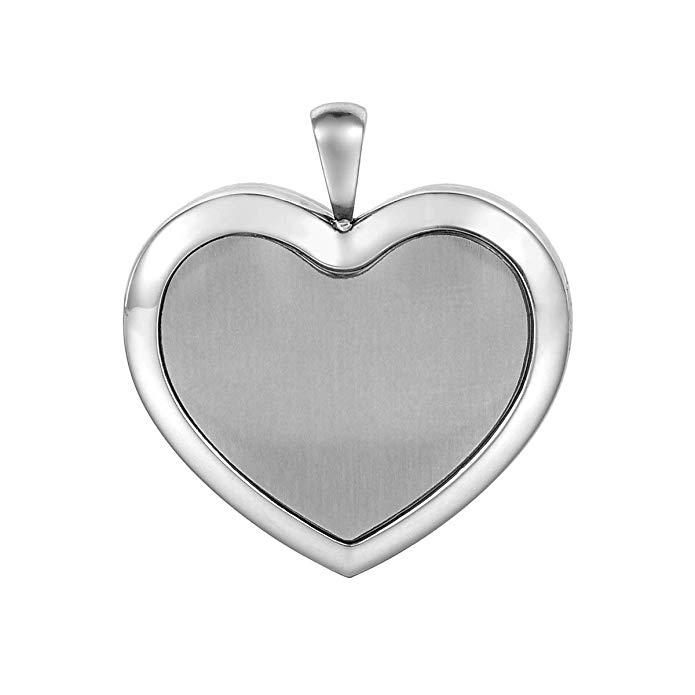 HooAMI Filigree Heart Stainless Steel Aromatherapy Essential Oil Diffuser Necklace Locket Pendant