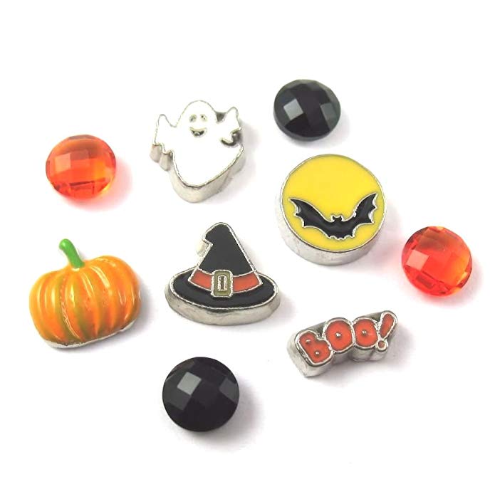 FCL Designs Halloween Theme Floating Charms Combination for Lockets