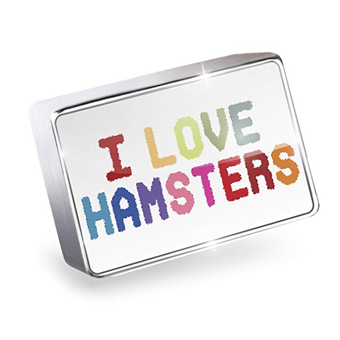 NEONBLOND Floating Charm I Love Hamsters Fits Glass Lockets