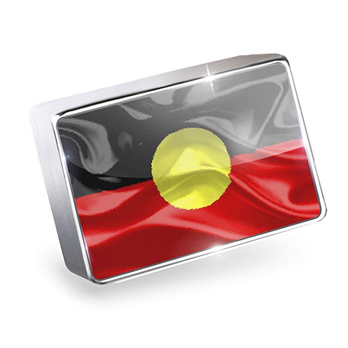 NEONBLOND Floating Charm Aborigines Flag region: Australia Fits Glass Lockets