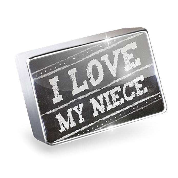 NEONBLOND Floating Charm Chalkboard with I Love my Niece Fits Glass Lockets