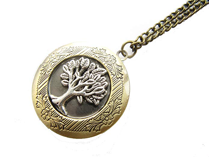 Tree of Life Locket Necklace,family Tree Locket Pendant, Nature Locket Jewelry